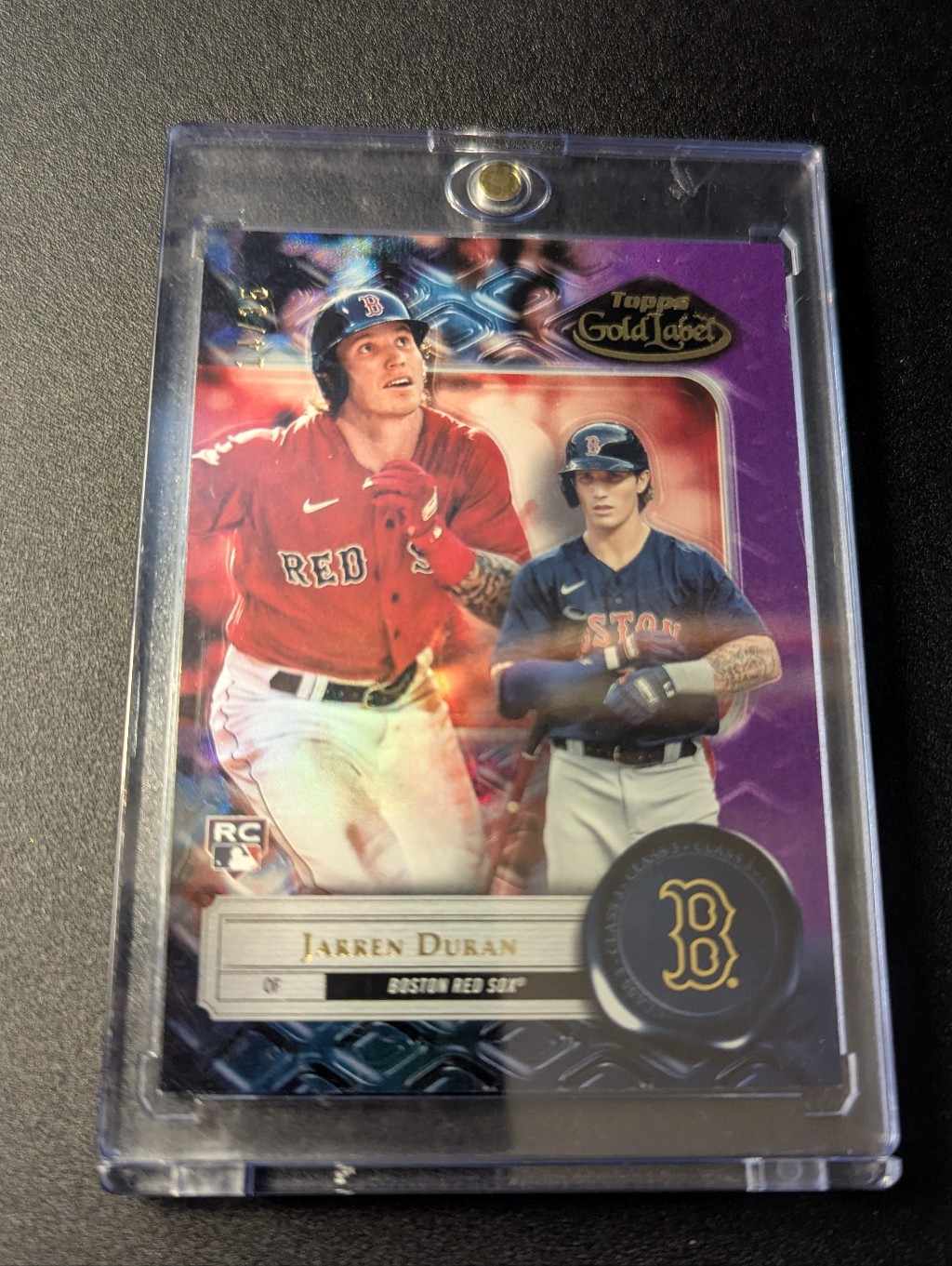 Topps Gold Label Red & Blue Jarren Duran Baseball Card 14/35